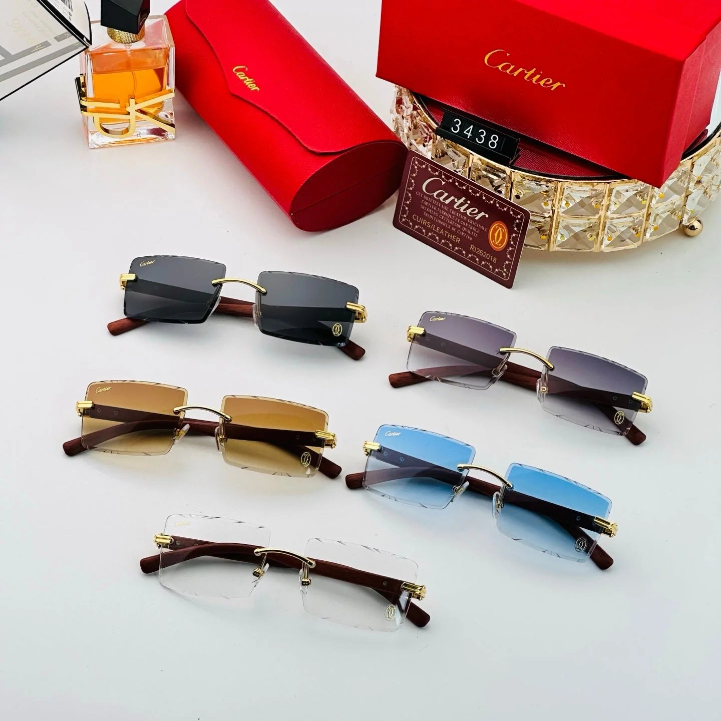 5 colors fashion sunglasses 3438