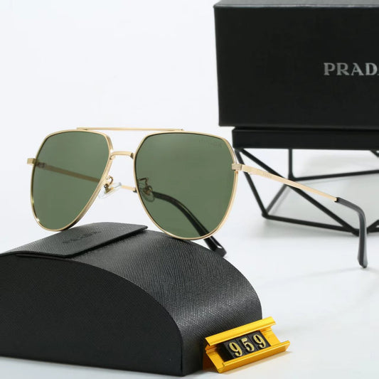 Thin lens metal sunglasses 959