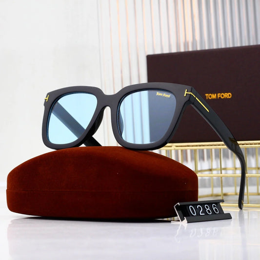 8-color blue light flat mirror HD lens full frame design sunglasses 0286