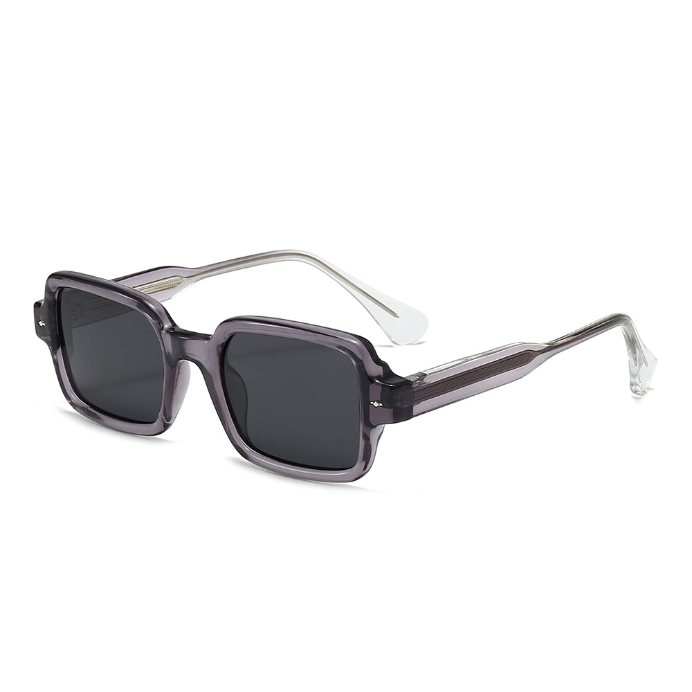 Dollger Square 90s Retro Clear Sunglasses