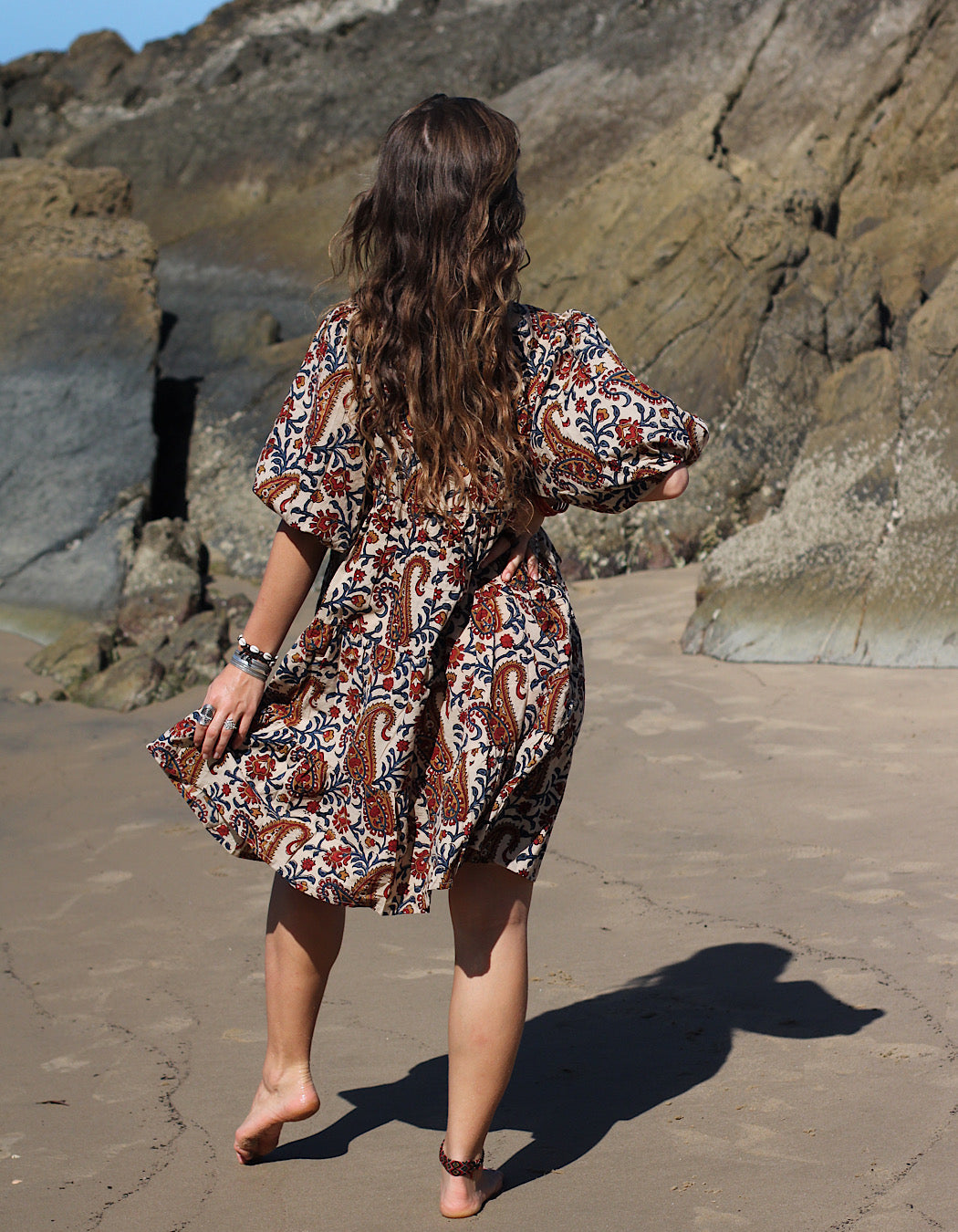 Neera Short Dress in Rani