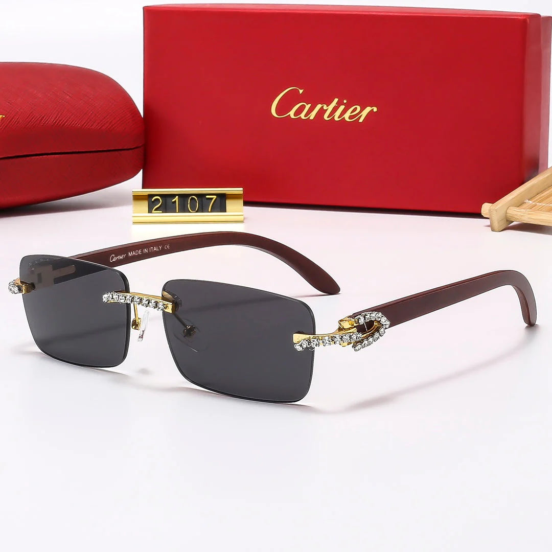 6 Colors Diamond Frameless Sunglasses 2107