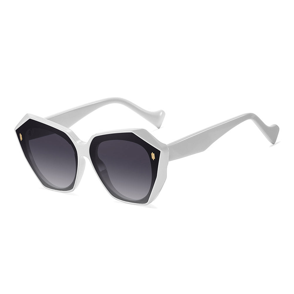 Retro Tinted Polygonal Cat Eye Sunglasses