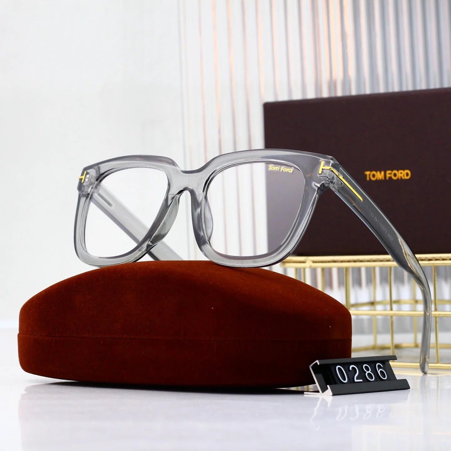 8-color blue light flat mirror HD lens full frame design sunglasses 0286