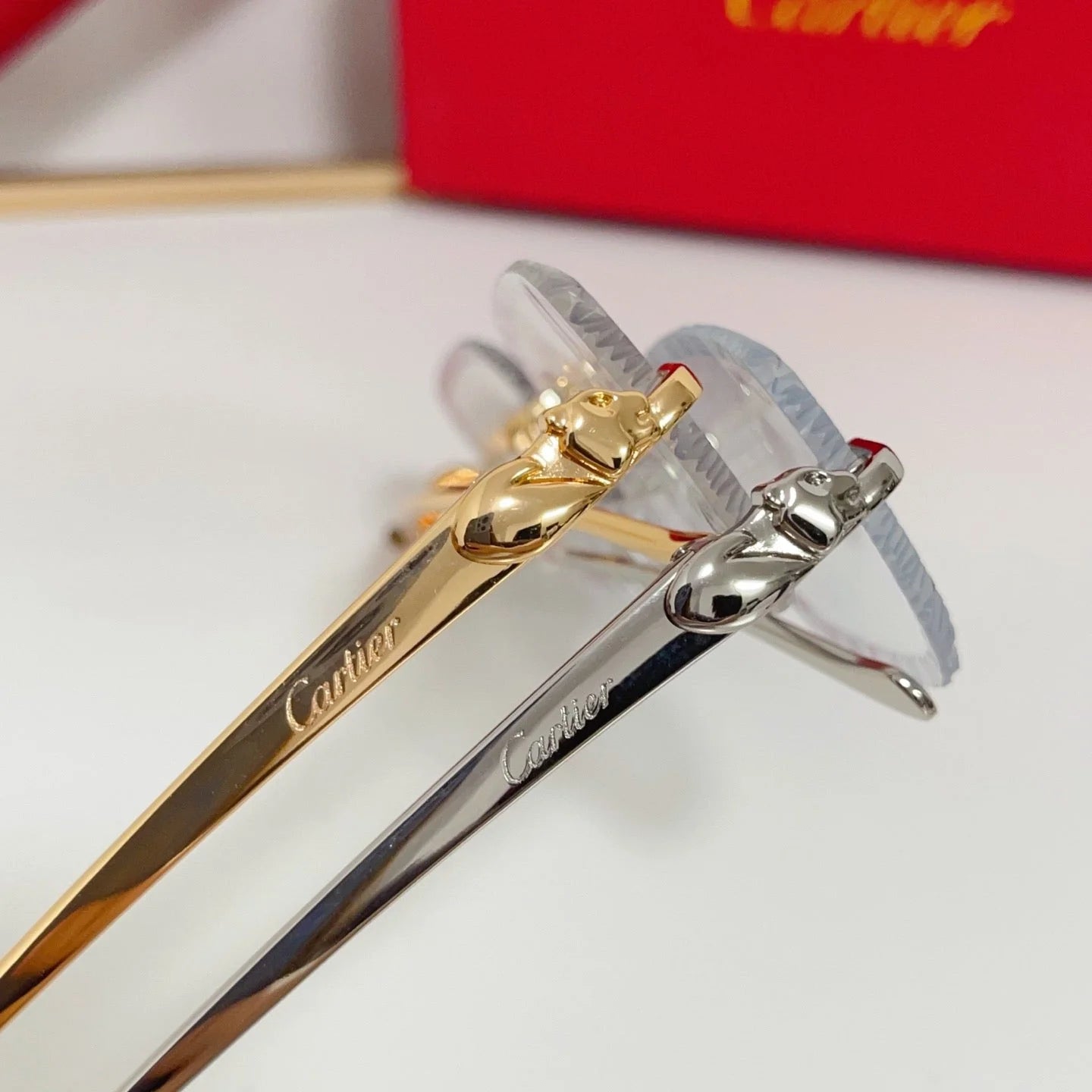 Black Panther series diamond cut lenses will change color under ultraviolet light