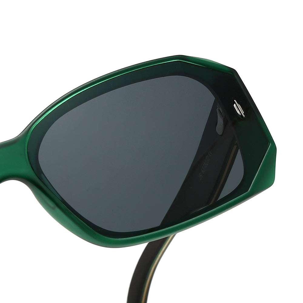 Dollger Square Wooden Temples Retro Sunglasses