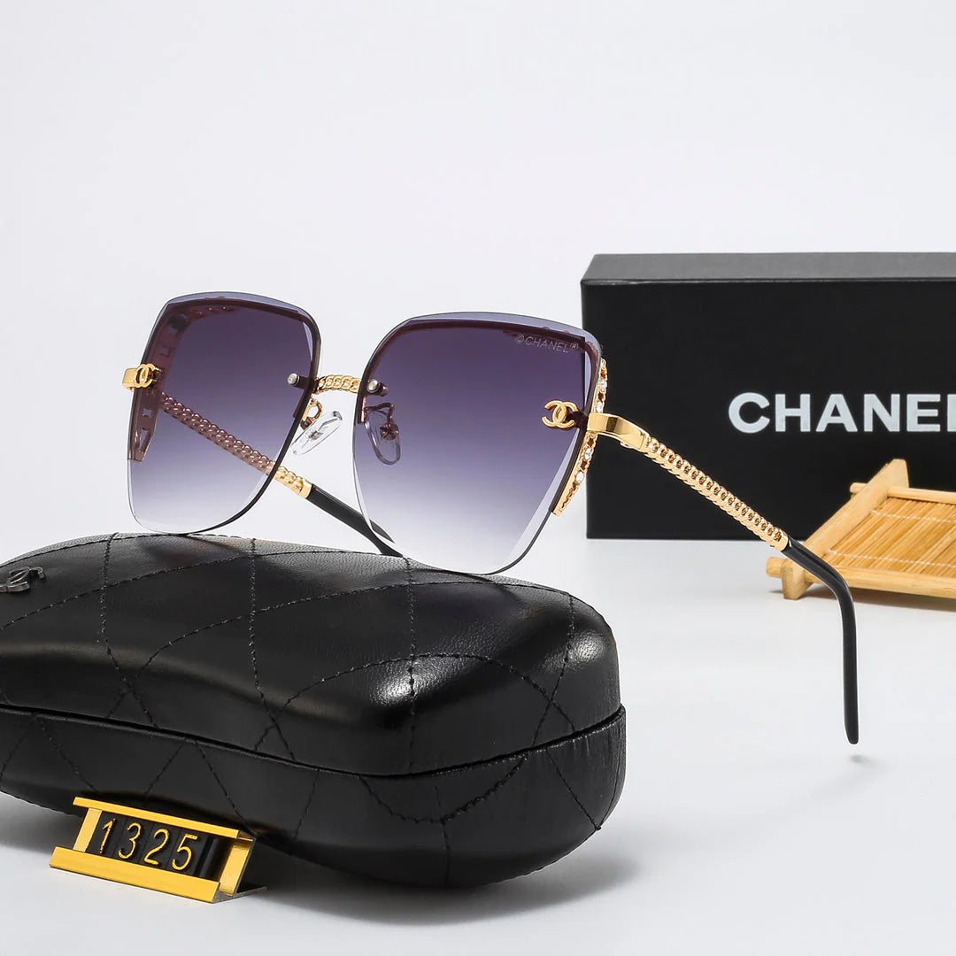 8 colors rimless thin lens metal sunglasses 1325