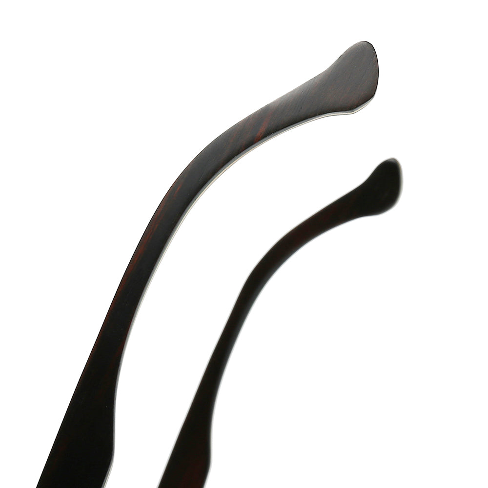 Dollger Square Wooden Temples Retro Sunglasses