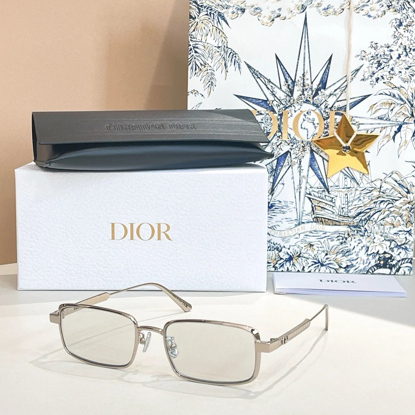 Half frame gradient sunglasses