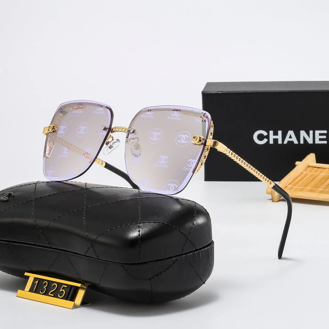 8 colors rimless thin lens metal sunglasses 1325