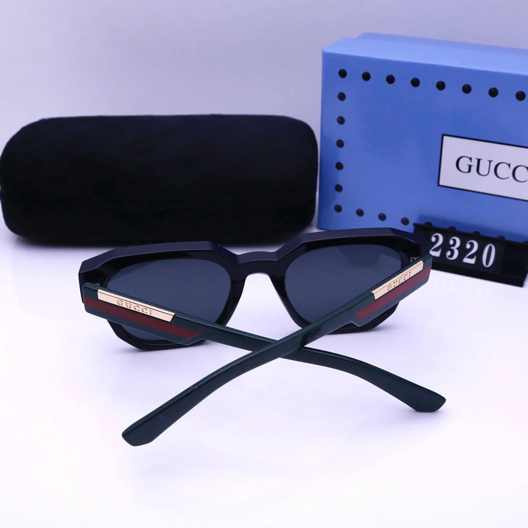 Striped Temples Fashion Sunglasses