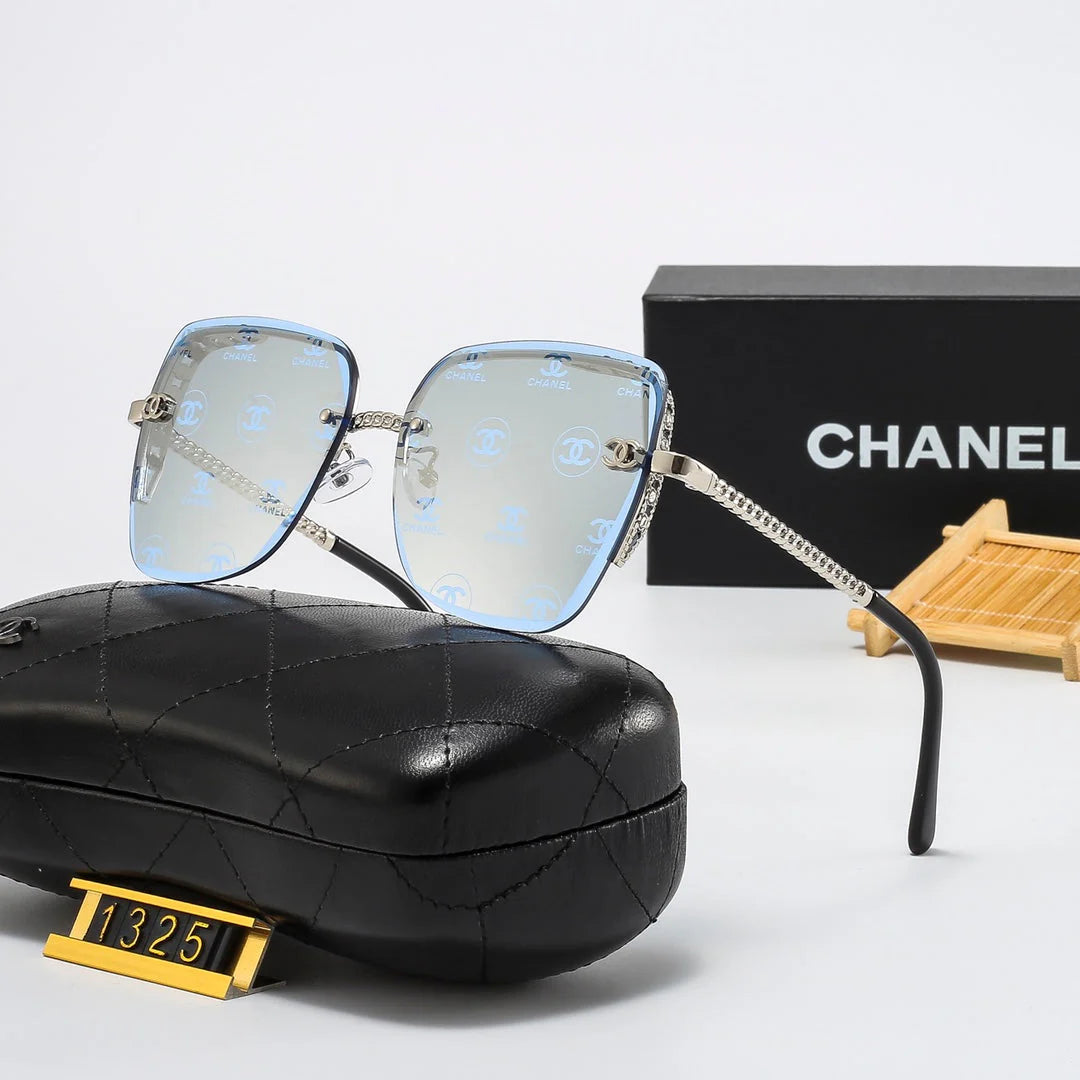 8 colors rimless thin lens metal sunglasses 1325