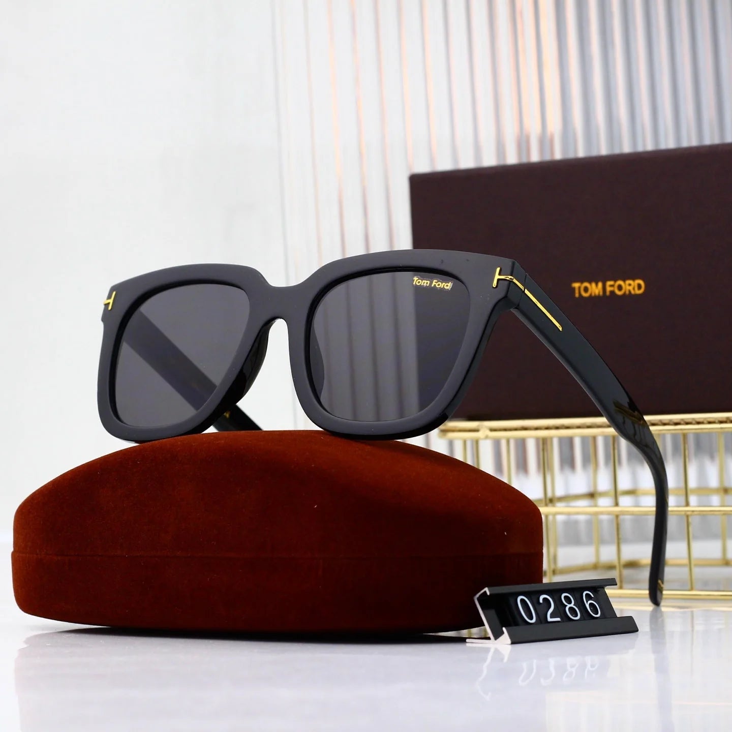 8-color blue light flat mirror HD lens full frame design sunglasses 0286