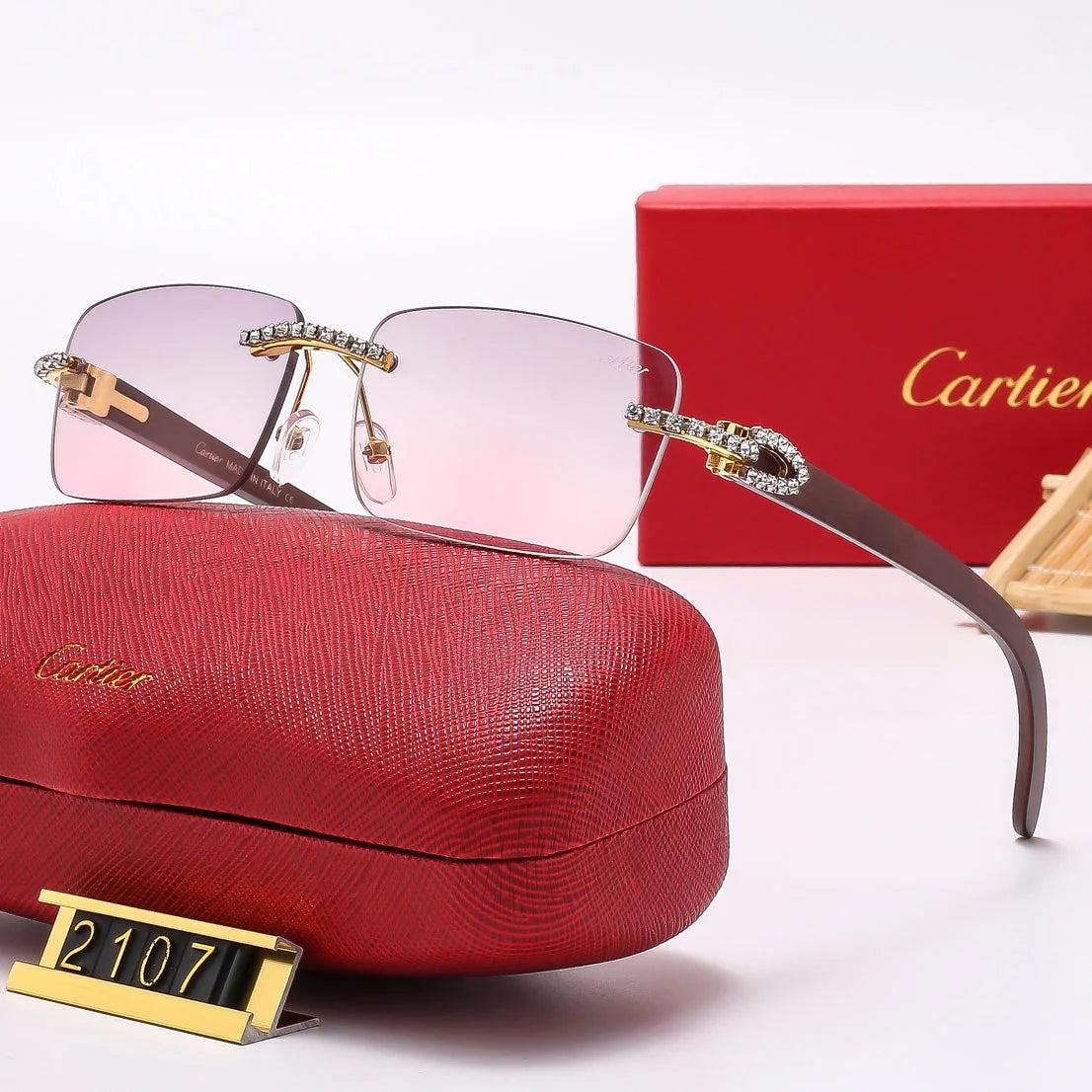 6 colors new style sunglasses for men and women 2107