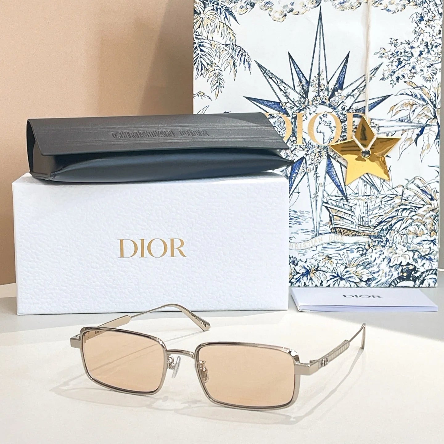 Half frame gradient sunglasses