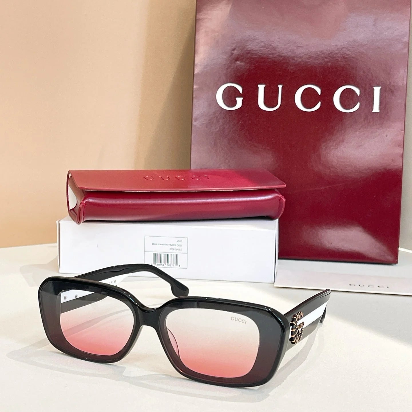 8-color cat-eye full-frame sunglasses