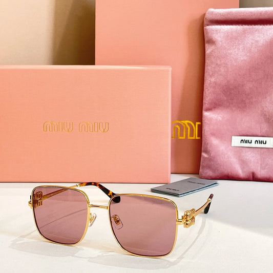 Transparent full frame metal sunglasses