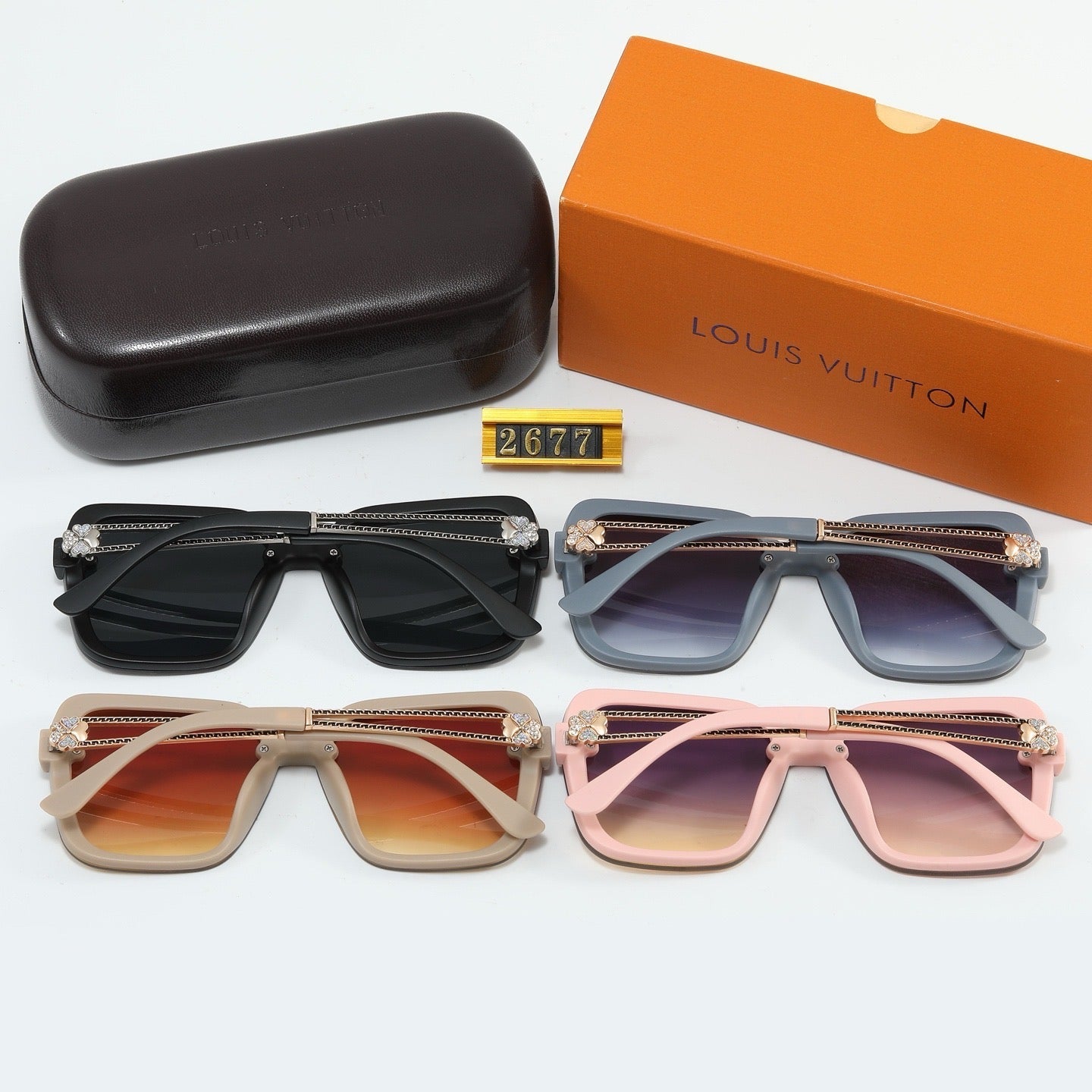Fashion hot 4 color sunglasses 2677